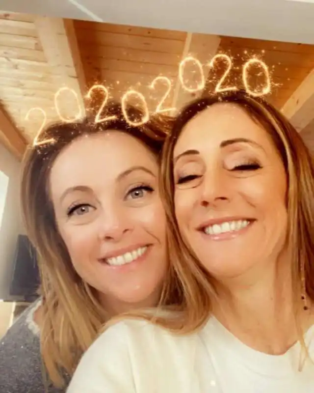 giorgia meloni con la sorella arianna 