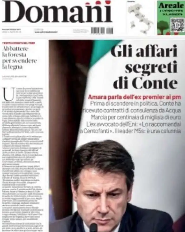 GLI AFFARI SEGRETI DI CONTE - L'INCHIESTA DI DOMANI