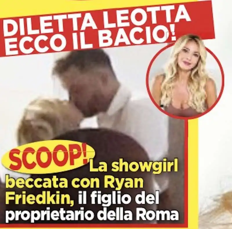 IL BACIO TRA DILETTA LEOTTA E RYAN FRIEDKIN SU OGGI