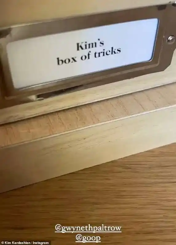 il regalo di gwyneth paltrow a kim kardashian 2