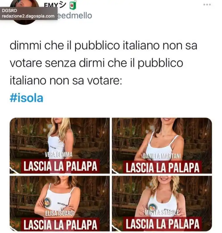 isola dei famosi 5