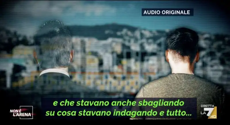 l'audio di uno degli amici di ciro grillo a non e' l'arena 2