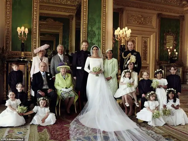 la famiglia windsor   matrimonio harry e meghan 