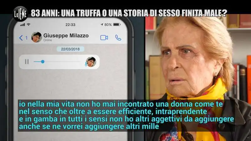 le iene e la truffa a gianna orru, mamma di valeria marini 5