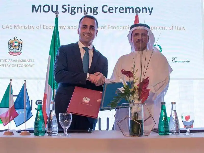 luigi di maio a dubai   