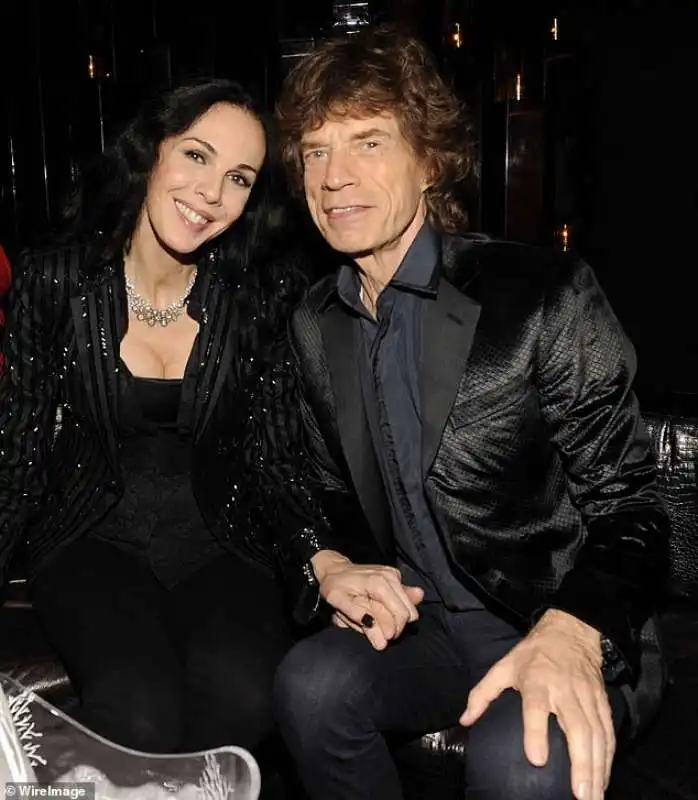 LWren Scott e Mick Jagger