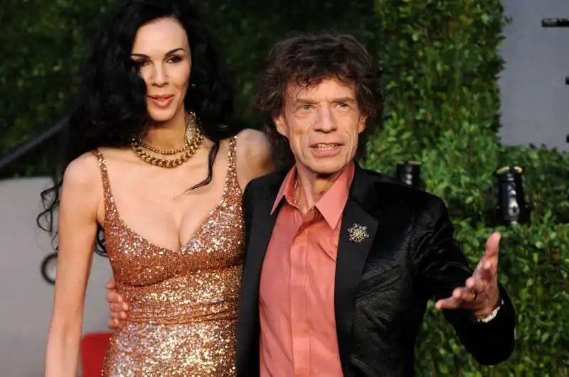 LWren Scott e Mick Jagger