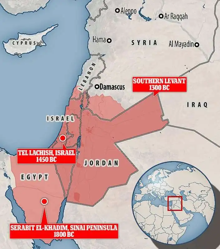 mappa ritrovamenti archeologici