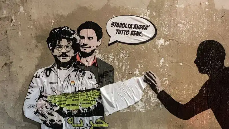 PATRICK ZAKI GIULIO REGENI MURALE MURALES