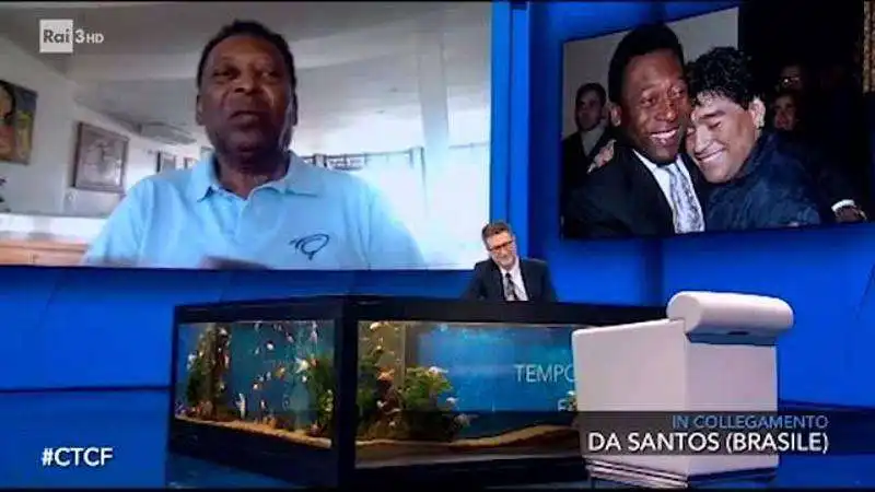 pele' ospite da fabio fazio a che tempo che fa 3