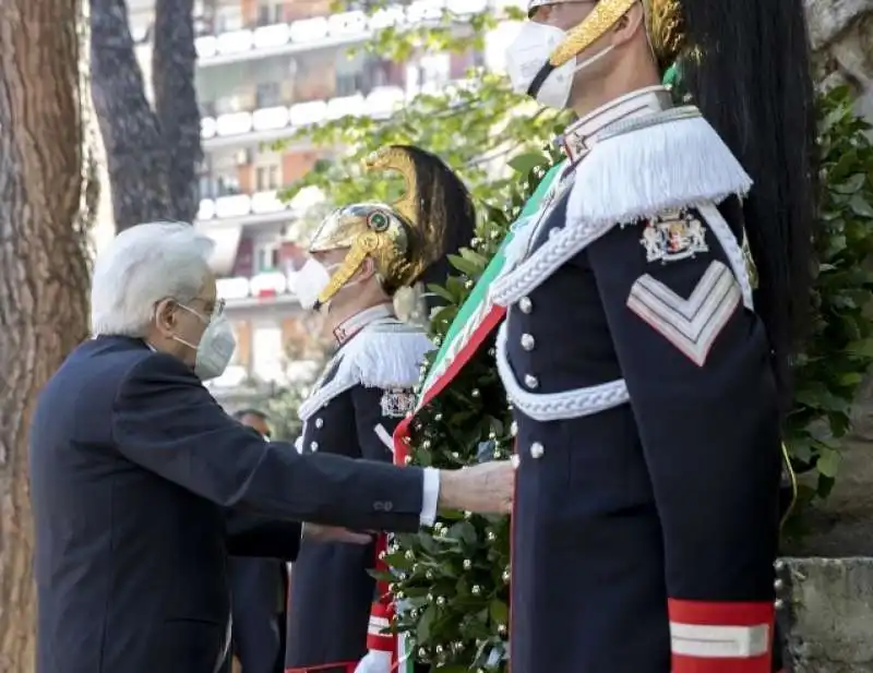 sergio mattarella al quadraro   25 aprile 2021