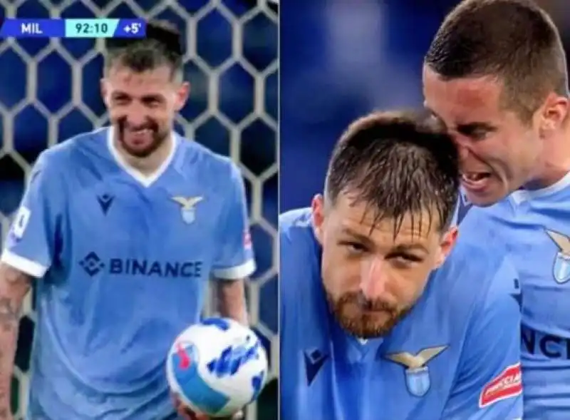 acerbi e il sorriso in lazio milan 