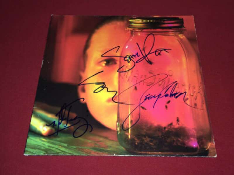 alice in chains lp autografo