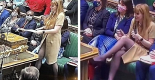 angela rayner accusata di accavallare le gambe 2