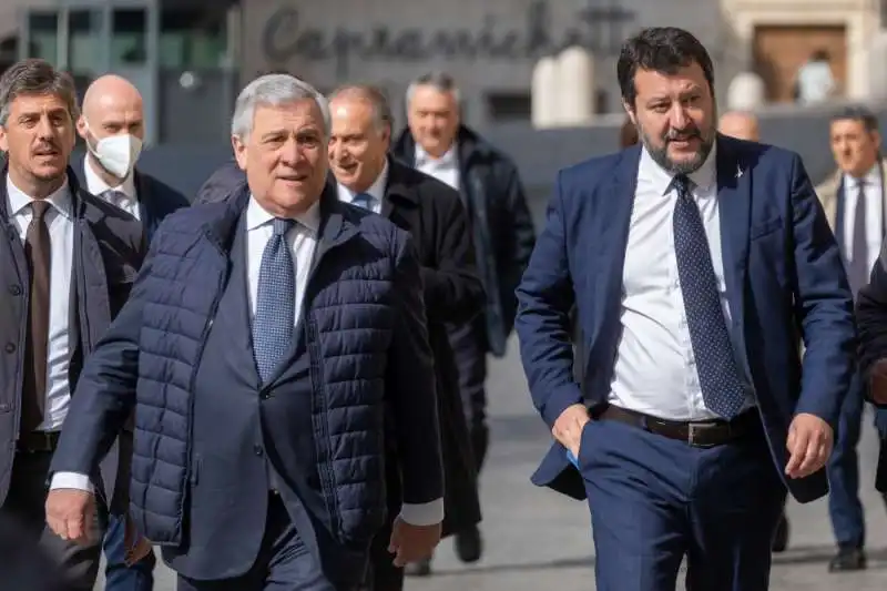 ANTONIO TAJANI MATTEO SALVINI 