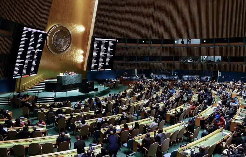 assemblea generale onu   voto sull espulsione della russia dal consiglio dei diritti umani 