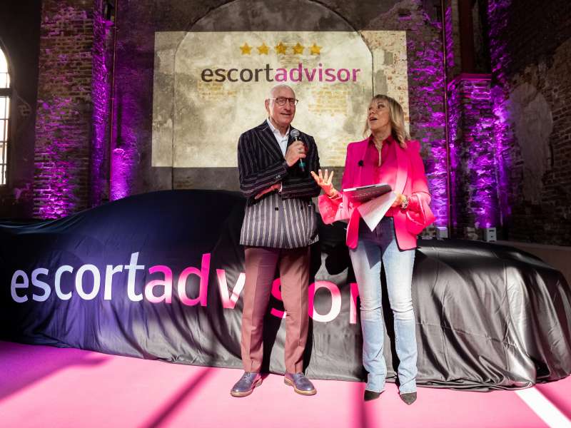 claudia peroni e francesco graziani all evento di escort advisor