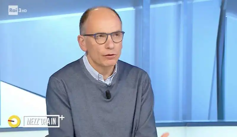 enrico letta   in mezzora in piu    1