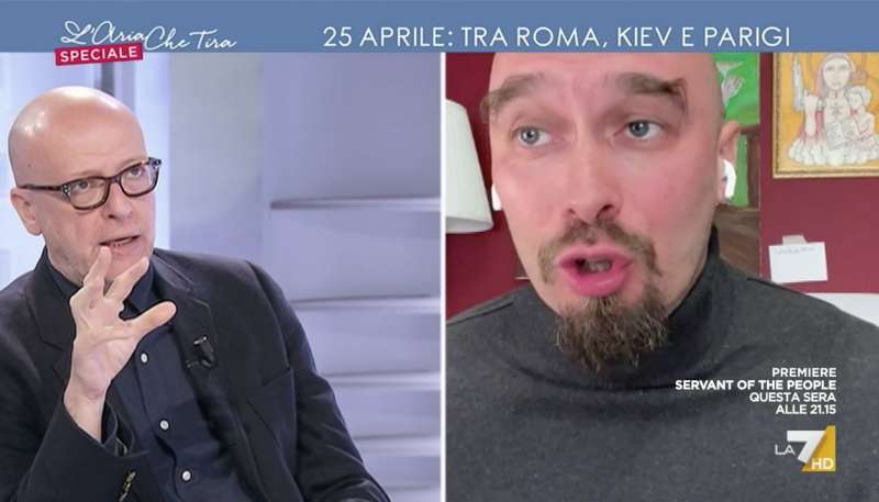 fabrizio roncone vs nicolai lilin l'aria che tira 1