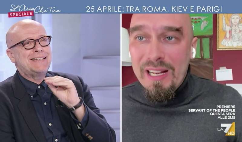 fabrizio roncone vs nicolai lilin l'aria che tira 3