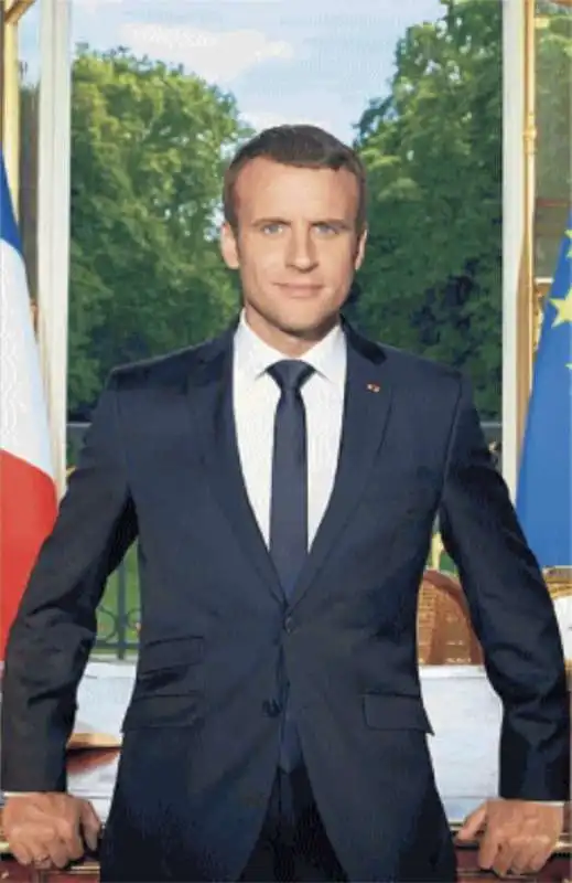 FOTO UFFICIALE DI EMMANUEL MACRON 