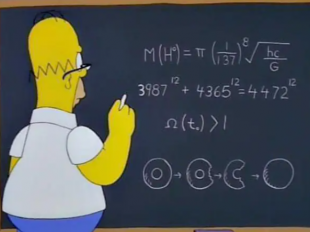 il bosone di higgs nei simpsons