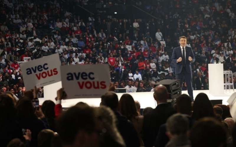 il discorso di macron alla defense arena 3