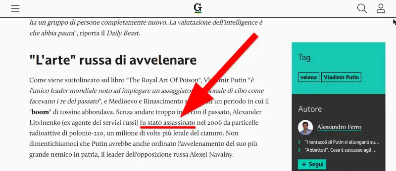 Il Giornale - Fu stato assassinato