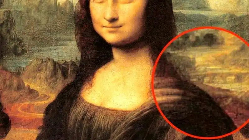 il ponte del diavolo nello sfondo della monna lisa