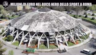 il servizio delle iene sul palazzetto dello sport di viale tiziano 16