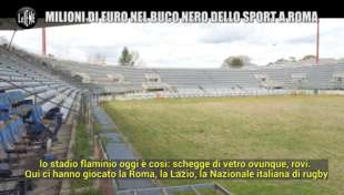 il servizio delle iene sul palazzetto dello sport di viale tiziano 5