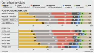 IL VOTO IN FRANCIA - DISTRIBUZIONE DEL VOTO PER ETA E FASCIA DI REDDITO