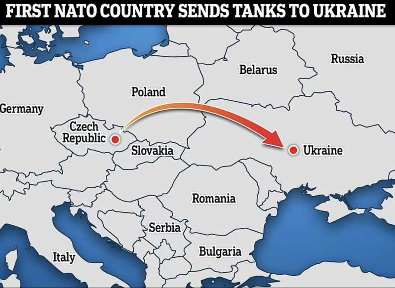 la repubblica ceca consegna carri armati all ucraina