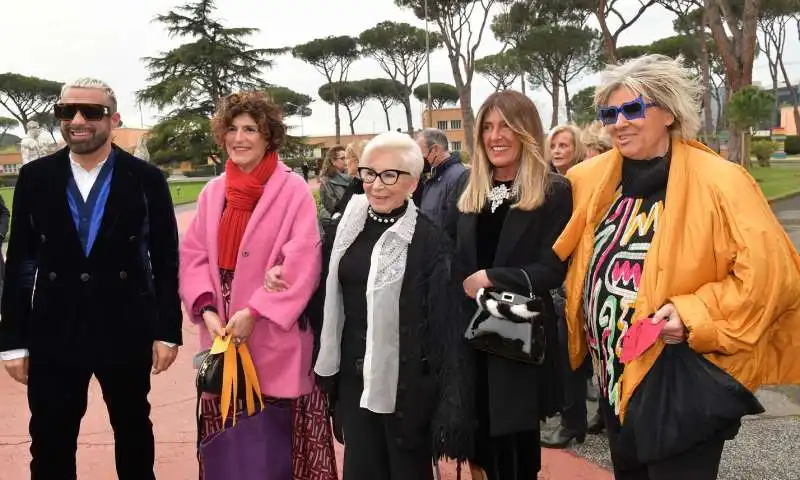 luca tommassini  silvia luperini  anna fendi giovanna e alda fendi  foto di bacco