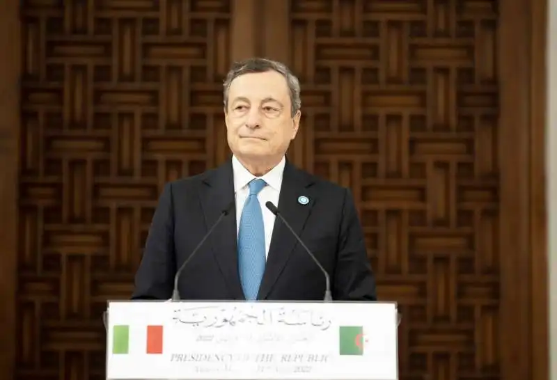 mario draghi   conferenza stampa algeri 