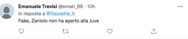 reazioni all'articolo della gazzetta su zaniolo