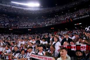 TIFOSI EINTRACHT FRANCOFORTE A BARCELLONA