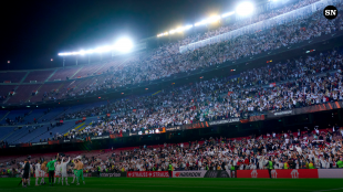 TIFOSI EINTRACHT FRANCOFORTE A BARCELLONA