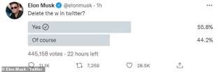 Tweet di Musk