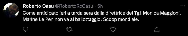 tweet sulla copertura del tg1 delle presidenziali francesi 3