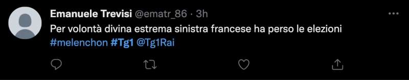 tweet sulla copertura del tg1 delle presidenziali francesi 4