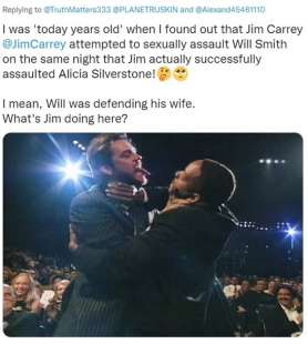 twittaroli scatenati contro jim carrey per il bacio a alicia silverstone 1