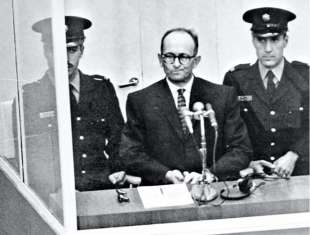 Adolf Eichmann a processo a Gerusalemme nel 1961