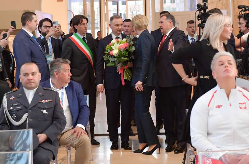 alessandro onorato andrrzej duda la moglie agata kornhauser spyros capralos foto di bacco