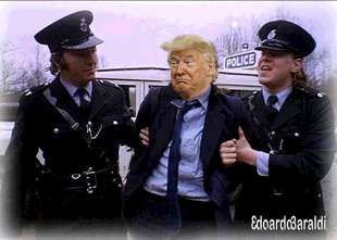 ARRESTO DI DONALD TRUMP - MEME BY EDOARDO BARALDI