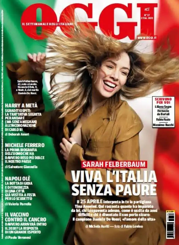 COPERTINA OGGI DEL 27 APRILE 2023