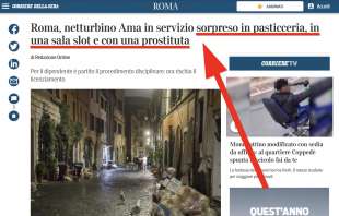 corriere della sera, netturbino uno e trino