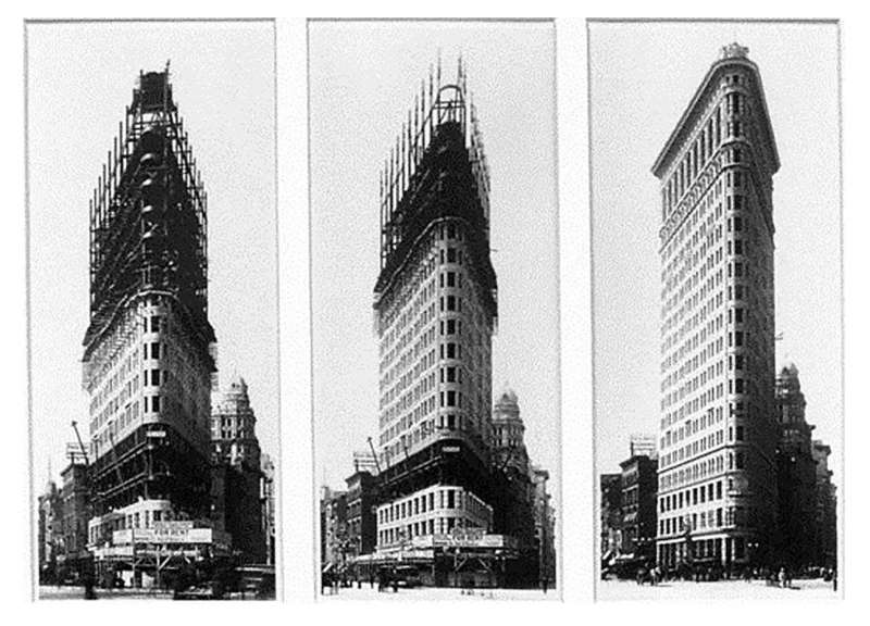 costruzione flatiron building new york