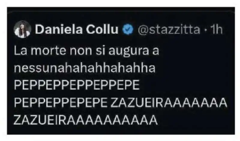 DANIELA COLLU SI AUGURA LA MORTE DI SILVIO BERLUSCONI 