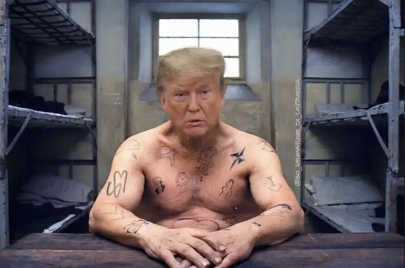 DONALD TRUMP IN CARCERE - MEME BY 50 SFUMATURE DI CATTIVERIA